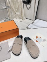 エルメス靴HERMES 2023新作 カップルモデル ミューラー ハーフドラッグ バオトウ ビルケンシュトック スリッパ