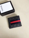 グッチ財布GUCCI 20213 新品 高品質の青と赤のベルトウォレット