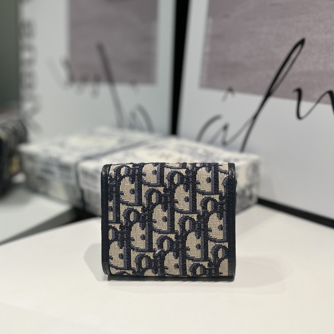 ディオール財布DIOR 2023新作 S2057 高級感のあるブループリントのカードホルダー