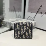 ディオール財布DIOR 2023新作 S2057 高級感のあるブループリントのカードホルダー