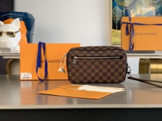ルイヴィトン財布LOUIS VUITTON 2023年新作高級メンズハンドバッグN61664コーヒーグリッド