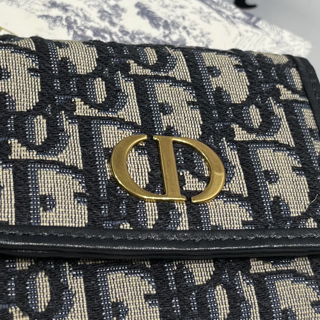 ディオール財布DIOR 2023新作 S2057 高級感のあるブループリントのカードホルダー