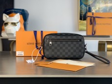 ルイヴィトン財布LOUIS VUITTON 2023年新作高級メンズハンドバッグN41664ブラックグリッド