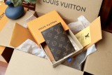 ルイヴィトン財布LOUIS VUITTON 2023新作 M64501 老眼粉付き 高品質 パスポートカバー