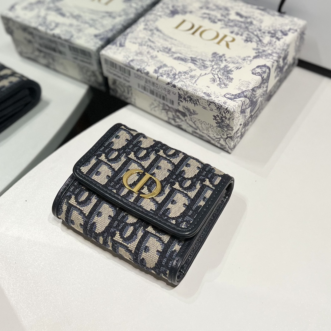 ディオール財布DIOR 2023新作 S2057 高級感のあるブループリントのカードホルダー