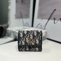ディオール財布DIOR 2023新作 S2057 高級感のあるブループリントのカードホルダー