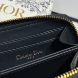 ディオール財布DIOR 2023新作 S5538 高級感のあるブルージャガードキャンバス ウォレット
