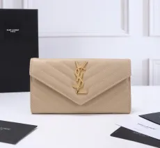 サンローラン財布Yves Saint Laurent 2023 新品 高品質 エンベロープ クリップ 437469