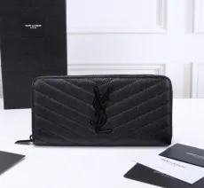 サンローラン財布Yves Saint Laurent 2023年新作 高級Vライン シングルプル ウォレット 403948