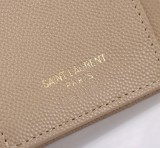 サンローラン財布Yves Saint Laurent 2023年新作 高品質 403943 三つ折り財布 ボール柄 ベージュ