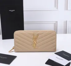 サンローラン財布Yves Saint Laurent 2023年新作 高級Vライン シングルプル ウォレット 403948
