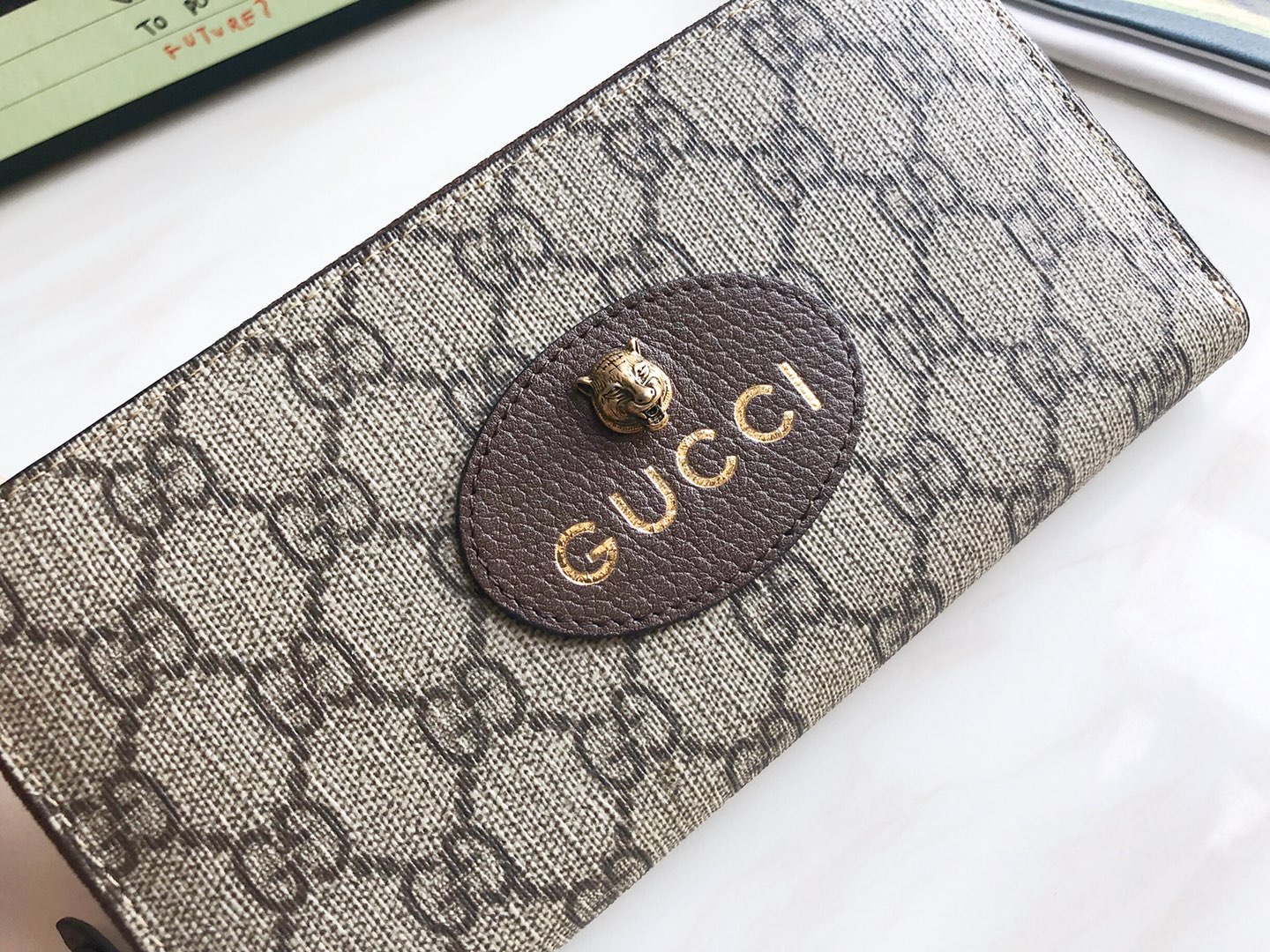 グッチ財布GUCCI 2023年新作 高品質 476422 ブラウン ブラウン レザー 名刺入れ