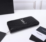 サンローラン財布Yves Saint Laurent 2023年新作 高級Vライン シングルプル ウォレット 403948