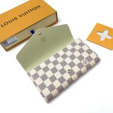 ルイヴィトン財布LOUIS VUITTON 上質 2023新作 N63208 ホワイト グリッド ウォレット
