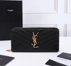 サンローラン財布Yves Saint Laurent 2023年新作 高級Vライン シングルプル ウォレット 403948