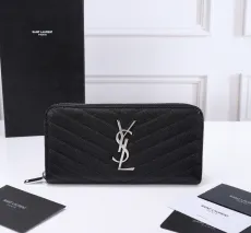 サンローラン財布Yves Saint Laurent 2023年新作 高級Vライン シングルプル ウォレット 403948
