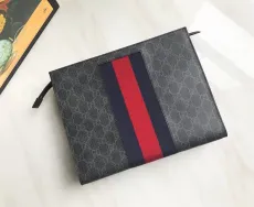グッチ財布GUCCI 2023年新作 高級コスメティックバッグ 475316g PVC ブルー レッド リボン
