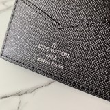 ルイヴィトン財布LOUIS VUITTON 高品質 2023年新作 N62089 ブラック グリッド パスポートホルダー