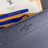 ルイヴィトン財布LOUIS VUITTON 2023年新作 高品質 M81745 クロス柄 黒 クラッチバッグ
