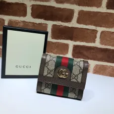 グッチ財布GUCCI 2023年新作 高品質 523174 ブラウン レディース ショートクリップ