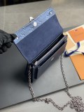 ルイヴィトン財布LOUIS VUITTON 2023 新品 高品質 M59077 エレクトロオプティック ブルー ウォレット