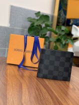 ルイヴィトン財布LOUIS VUITTON 2023 新品 高品質 N63336 ブラック グリッド ウォレット