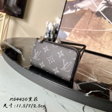 ルイヴィトン財布LOUIS VUITTON 2023 新品 高品質 M64430 ブラック フラワー メンズ カーキーバッグ