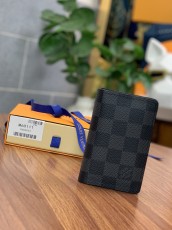 ルイヴィトン財布LOUIS VUITTON 2023新作 高品質 M63143 ブラック グリッド キャンバス バッグ 財布