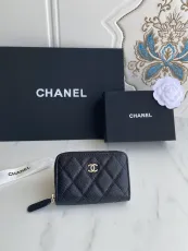 シャネル財布CHANEL 2023 新品 高品質 69271 ゴールド金具 スモール ジッパー 菱形 小銭入れ