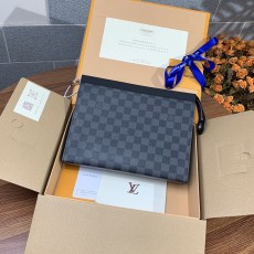 ルイヴィトン財布LOUIS VUITTON 2023 新品 高品質 N41696 ブラック グリッド ミディアム ハンドバッグ