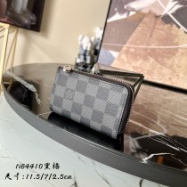 ルイヴィトン財布LOUIS VUITTON 2023 新品 高品質 N64410 ブラック グリッド メンズ カーキーバッグ