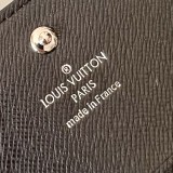 ルイヴィトン財布LOUIS VUITTON 2023 新品 高品質 N63338 ブラック グリッド 名刺入れ