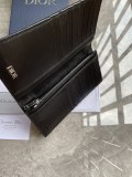 ディオール財布DIOR 2023新作 高品質 Z0BBC002 メンズ スーツクリップ ブラック ジャカードクロス