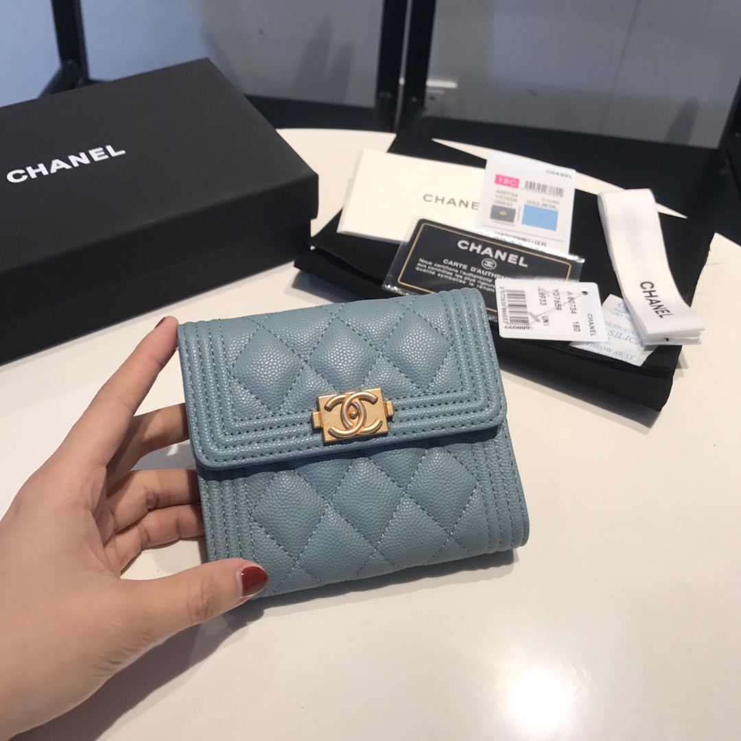 シャネル財布CHANEL 2023年新作 高品質 80734 ショートウォレット