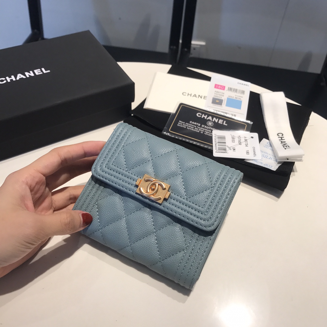 シャネル財布CHANEL 2023年新作 高品質 80734 ショートウォレット