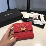 シャネル財布CHANEL 2023年新作 高品質 80734 ショートウォレット