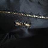 ミュウミュウバッグMiu Miu 2023年新作 高品質 5BB124 ボウリング ハンドバッグ グラムカラー