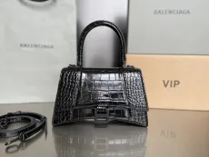 バレンシアガバッグBALENCIAGA 2023新作高品質127クロコダイル柄砂時計バッグ