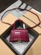 バレンシアガバッグBALENCIAGA 2023年新作高級クロコダイルチェリーレッドゴールドバックル砂時計バッグ