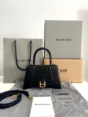 バレンシアガバッグBALENCIAGA 2023新作高品質127クロコダイル柄砂時計バッグ