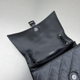 バレンシアガバッグBALENCIAGA 2023 新品 高品質 92832 ミディアム オイル ワックス ブラック 砂時計 チェーン バッグ