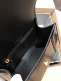 バレンシアガバッグBALENCIAGA 2023新作 高品質 ブラック 無地 ゴールド バックル 砂時計 バッグ