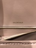 バレンシアガバッグBALENCIAGA 2023年新作高級クロコダイルミルクティー配色ゴールドバックル砂時計バッグ