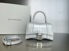 バレンシアガバッグBALENCIAGA 2023新作高品質127クロコダイル柄砂時計バッグ