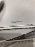バレンシアガバッグBALENCIAGA 2023年新作高級クロコダイルグレーシルバーバックル砂時計バッグ