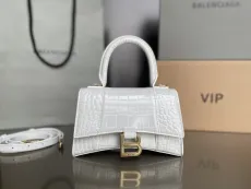 バレンシアガバッグBALENCIAGA 2023新作高品質127クロコダイル柄砂時計バッグ