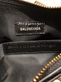 バレンシアガバッグBALENCIAGA 2023年新作高品質クロコダイルブラックゴールドバックル半三日月脇団子バッグ