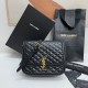 サンローランバッグYves Saint Laurent 2023 新品 高品質 733704 シープスキン フロントフリップ ソフト ショルダーバッグ