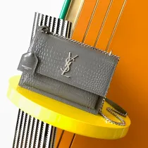 サンローランバッグYves Saint Laurent 2023 新品 高品質 442906 クロコダイル サンセット バッグ