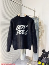 セリーヌ服CELINE 2023年新作 インターシャモヘア混 クルーネックセーター
